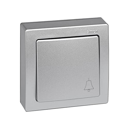 Pulsador monobloc aluminium commutateur poussoir encastrable mural