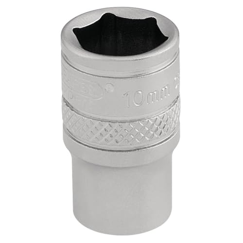 Draper 16514 - Llave De Vaso Cuadrada 1 4 , Cromo Satinado, 10 Mm