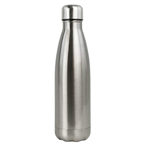 Media Wave Store – Botella térmica Reutilizable 500 ml de Acero 186168 sin BPA – Agua de Acero Inoxidable, Botella térmica Aislamiento de Doble Pared, Escuela, Deportes, al Aire Libre, Gimnasio, Yoga