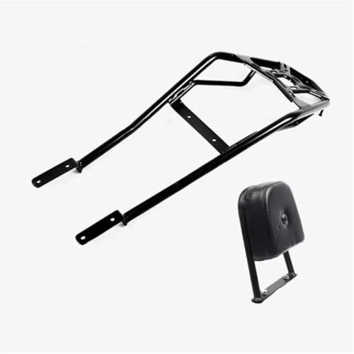 Porte-bagages CFMOTO 250NK avec support de boîte arrière noir et dossier passager Style 2