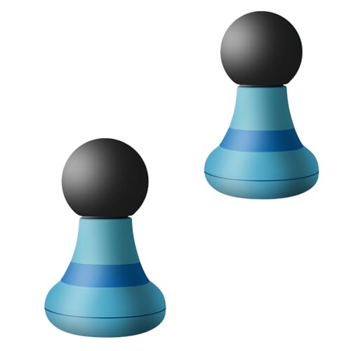 BAIFULAI Lot de 2 mini pistolets de massage à main - Rechargeable par USB - 6 vitesses - Relaxation musculaire - Portable - Pour dos, nuque, bras, épaules - Bleu