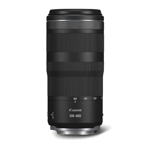 Canon Objektiv RF 100-400mm F5.6-8 is USM Supertele-Objektiv für EOS R Serie (5,5 Stufen optischer Bildstabilisator, Nano USM Autofokus, 635g, kompakt), schwarz