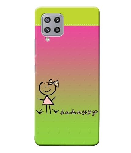 Image of Be Happy Printed Hard Back Case Cover Compatible for Samsung Galaxy M52 5G (Multicolor) - D1664