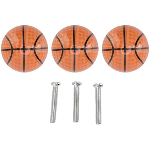 Juego de 3 perillas de baloncesto con manija de cerámica Cover