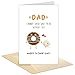 Hippeny Cute Food Pun Happy Father's Day Card, Dad, I DOUNT Know What I'd Do Without You, Fathers Day Thank You Daddy Card