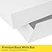 SUNCOLOR 12 Pack White Gift Boxes with Lids Assorted Sizes (4 Boxes 11
