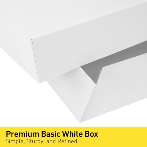 Image of SUNCOLOR White Gift Boxes with Lids, 12 Pack | Assorted Sizes: 11, 14, 16 Inch, For Presents, Packaging, Storage and Shipping