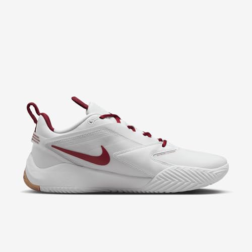 Nike HyperAce 3 Volleyball Shoes (FQ7074-100, White/Photon Dust/Team Crimson) Size 83