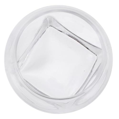 TOYANDONA Bicchiere in Vetro Senza Piombo per Latte e Vino Coppa Dessert Creativa Design Unico e Resistente Tazza per Gelato e Succo Maneggevole e Trasparente Uso Multiplo per Casa e