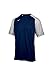 Mizuno Aerolite Crew Baseball Jersey, Navy-Grey, X-Large