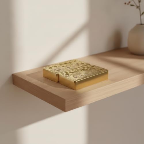 Fonowx 2 Pièces Capot Micro Électrique en Laiton avec Motif Ajouré et Surface Brillante pour Protection d'Équipement Musical et Personnalisation, Argenté – vue 2