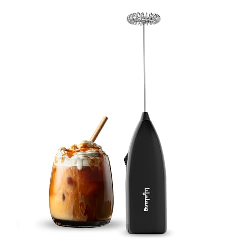 Image of Lifelong Battery Operated Milk Frother | One Button Operation | Handheld Coffee Frother | Stainless Steel Whisk | Electric Foam Maker for Coffee, Latte, Cappuccino, Hot Chocolate | Cafe-Style at Home