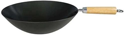 Dexam Heavy Gauge Non Stick Carbon Steel Wok 30cm/12-inch