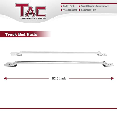 image for TAC TRUCK ACCESSORIES COMPANY TAC Bed Rails Fit 2014-2025 Chevy Silver