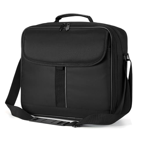 Image of Hosoncovy Universal Projector Carrying Case with Accessories Pockets Projector Travel Bag Storage Bag Organizer Carrier for Most Brand Projector