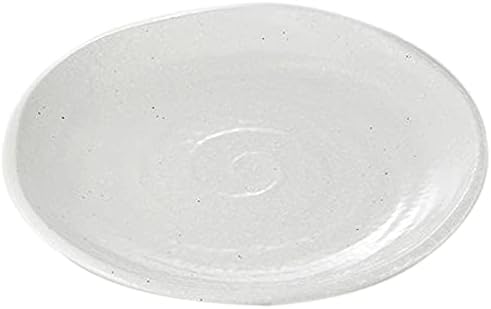 Set of 5, Swirl White, 8 Size Shallow Dish, 9.8 x 1.3 inches (24.8 x 3.3 cm), 23.3 oz (660 g), Japanese Dishes, Restaurants, Restaurants, Commercial Use, Japanese Tableware, Restaurant