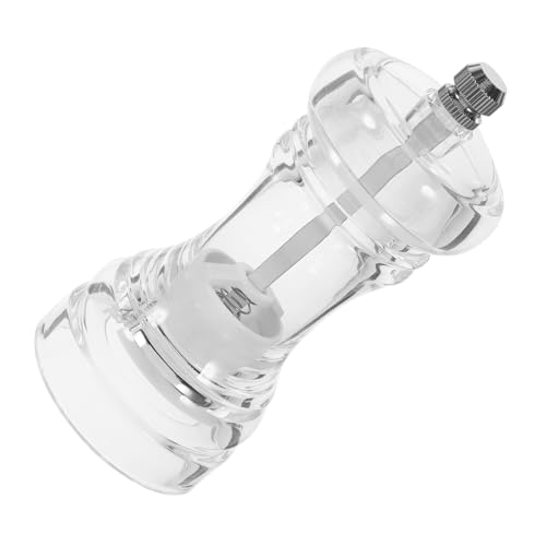 GRIRIW Condiment Bottles Refillable Salt Garlic Grinder Bottle Grinder Auto Salt Sugar Shakers Pepper Shaker Pepper Grinding Tool Manual Grinder Pepper Grinder Pepper Crusher Metal White