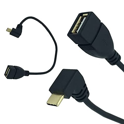 USB Type C P[u USB-C 3.1 90xIX - USB-A 2.0 X ϊA_v^ P[u f[^](ő5Gbps) USB Type-C@Ή  RlN^P[u 25CM