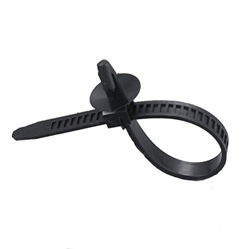 30 Pcs Car Wire Tie Straps Nylon Push Mount Clips Releasable Cable Tie