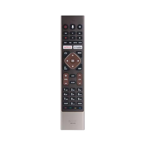 7SEVEN® Compatible with HTR-U27E HAIER TV Remote Control with Google Assistant, Bluetooth Voice Command HAIER Remote Android tv with Netflix YouTube hot Keys. Pairing Must!