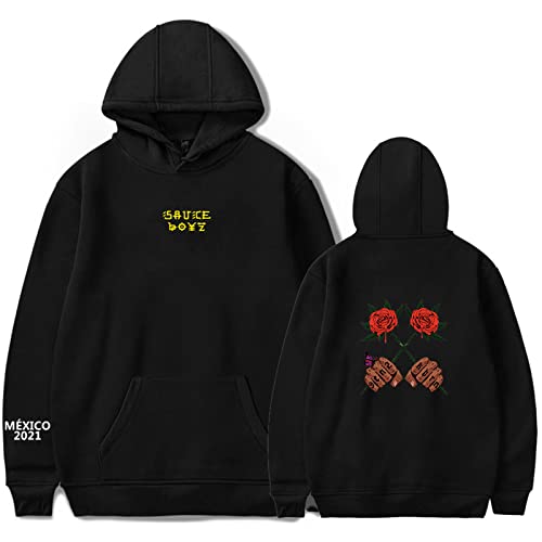 OUHZNUX Sudadera con Capucha De Eladio Carrion, Sudaderas con Estampado De Rosas De Hip Hop, Camisetas De Calle para Hombres Y Mujeres Cover