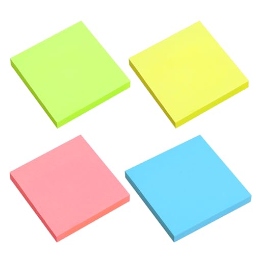 YPYMOD 400 Sticky Notes 76 x 76 mm, 4 Books Coloured Sticky ...