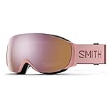 Smith I/O MAG S Snow Goggle - Rock Salt/Tannin | Chromapop Everyday Rose Gold Mirror + Extra Lens