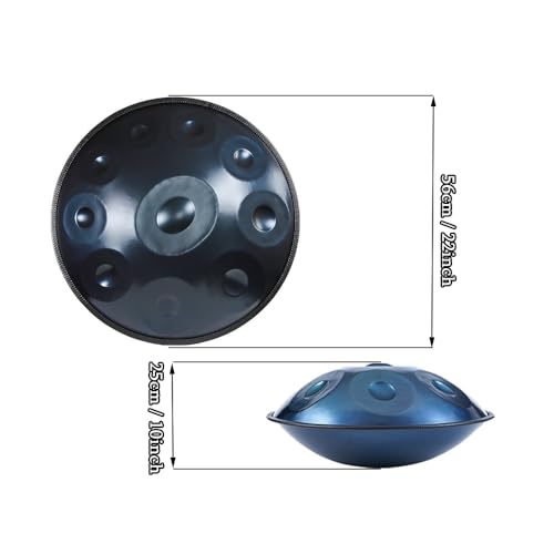 Handpan Drum 22 pulgadas 10 Notas Azul miniatura 5