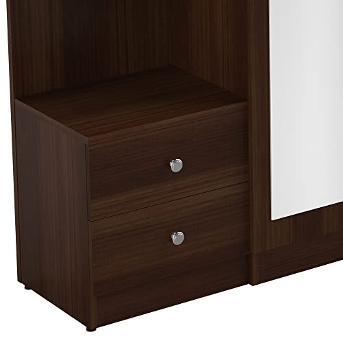 Image of Amazon Brand - Solimo Valorous Engineered Wood Dressing Table (Dark Elm Finish)