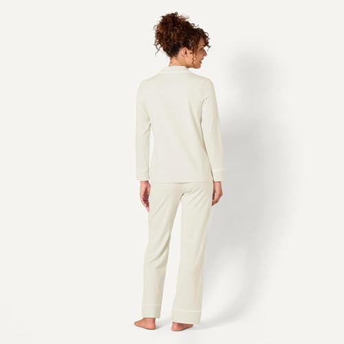 Image of Amazon Essentials Women's Long Sleeve Cotton Modal Pajama Set, Loungewear with Full-Length Bottom