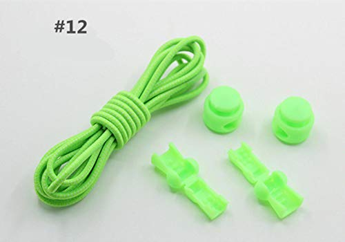 WOOAI 1 Paire Stretching Lock Dentelle 22 Couleurs Verrouillage Chaussure Lacets Élastique Sneaker Lacets Shoestrings Course/Jogging/Triathlon 100 cm * 2,12 1 Paire