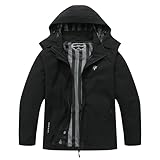 KAIDER Women's Plus Size Lightweight Waterproof Hooded Rain Jacket for Outdoor Hiking Travel