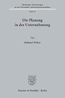 Die Planung in Der Unternehmung 3428016475 Book Cover