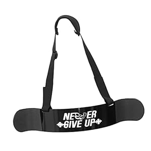 Kisangel Exercise Machines Training Board Bicep Workout Arm Curl Gym Gear Biceps Training Board Man Fitness Tools Bicep Aluminum Alloy Booster Black Arm Arm Belt