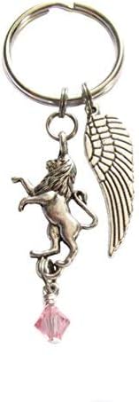 Archangel Ariel Lion-hearted Protecting Mother Earth and the Environment Keychain, Bag Charm, Angel Gift Earth Day Talisman