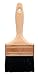 Industrial Paint Brushes, 3 in Wide, 2 1/4 in Trim, Black Bristle, Wood Handle (12 Pack)