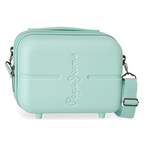 Pepe Jeans Highlight Neceser Adaptable con Bandolera Azul 29x21x15 cms Rígido ABS 9,14L