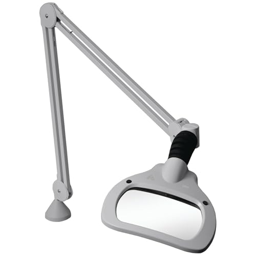 Loupe de banc avec éclairage LED et lentille de précision pour lecture et couture