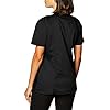 Cherokee-Womens-Mock-Wrap-Top WW Revolution by Cherokee WW610 Women's Mock Wrap Scrub Top, Black, M