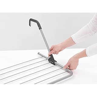 Brabantia - Séchoir Suspendu - Verrou Intelligent - Facile à Installer - s'adapte aux Portes Fines comme aux Murs - Bras Pliables - pour des Petites Lessives - Blanc - 4.5 m
