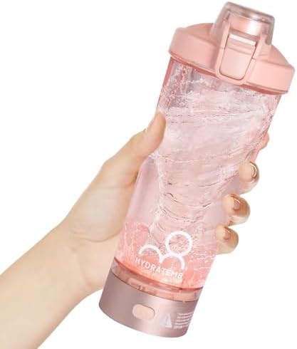 HYDRATEM8 Electric Shaker Bottle 20oz: Automatic Clump-free Nutri...