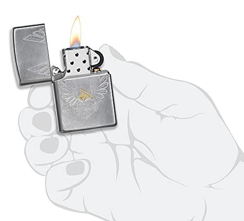 Encendedor Zippo Harley-Davidson Eagle Wings Chrome miniatura 5