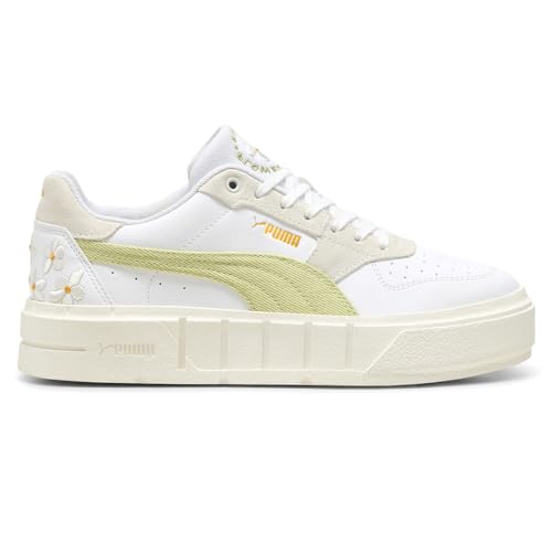 PUMA Womens Cali Court Embroidery Lace Up Sneakers Shoes Casual - Green - Size 8 M