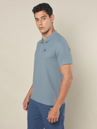 Image of TECHNOSPORT Men's Polyester Slim Fit Polo T-Shirt - (P691 P) Pack of 1
