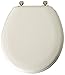 Mayfair Round White Molded Wood Toilet Seat