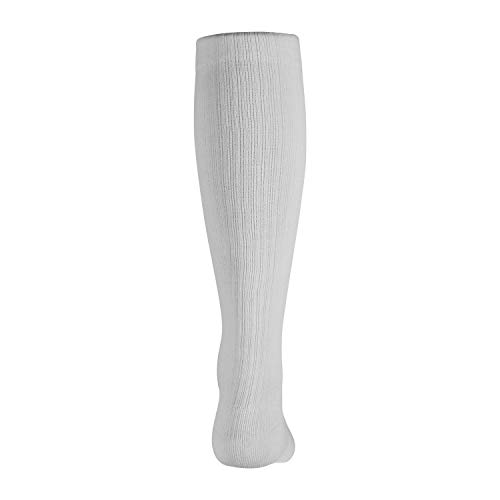 Image of Truform Compression Socks, 15-20 mmHg, Ladies Gym Socks, Knee High Over Calf Length, White, X-Large