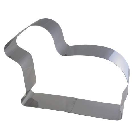 Lares Backform/Backrahmen Lamm - aus Edelstahl - Motiv: Lamm - Ø ca. 27cm, H: ca. 6cm - Made in Germany