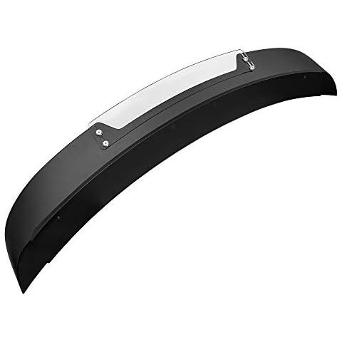 Drake Muscle Cars JR3B-6344210-A Rear Spoiler Wicker Bill Style Satin Black Cover