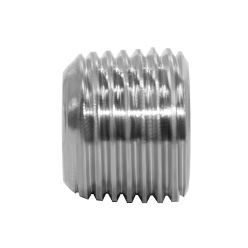 Conector de rosca hexagonal Joyway NPT 1/8 de acero inoxidable para tuberías pack de 5 unidades 7
