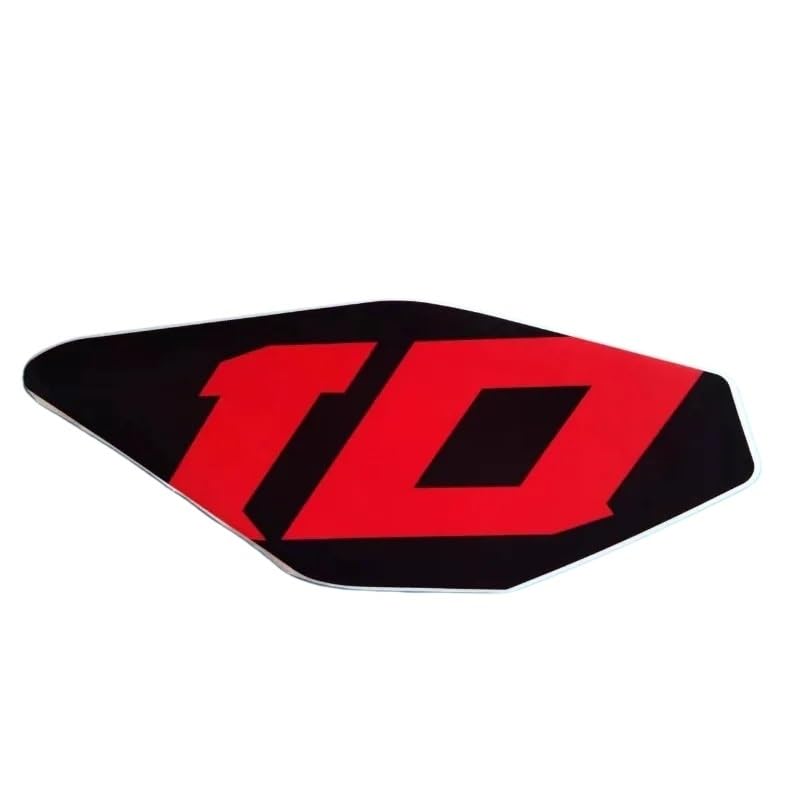 Panneau carénage latéral autocollant rouge pour habiller votre moto ou bateau